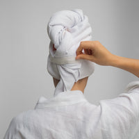 Woven Microfibre Hair Towel (2-pack)