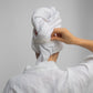 Woven Microfibre Hair Towel (2-pack)